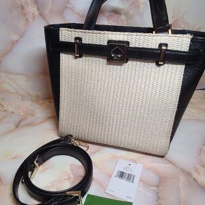 Kate Spade New York HOUSTON STREET STRAW LEO TOTE